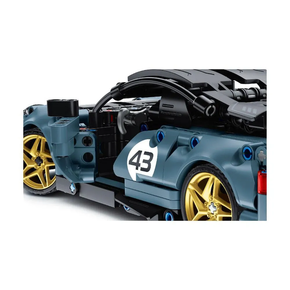Mechanical Master 8043 RC Supercar Midnight Blue Stem Building Block Kit