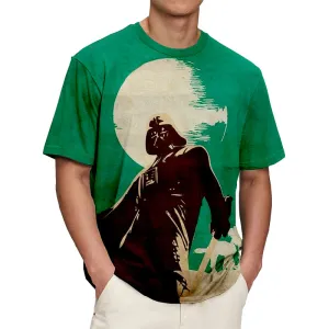 Men's casual revisit movie plot printed T-shirt