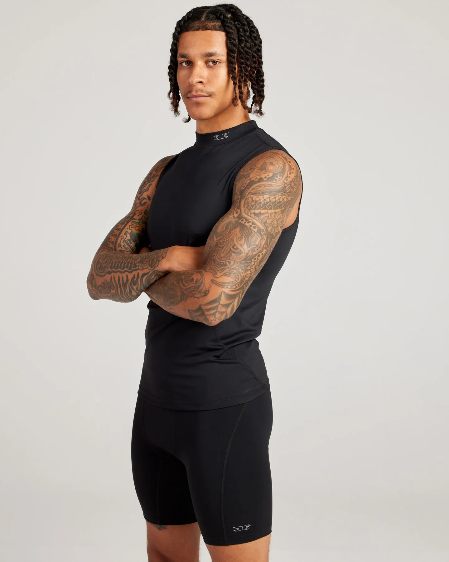 Men's ProForm Mock Neck Tank - Black
