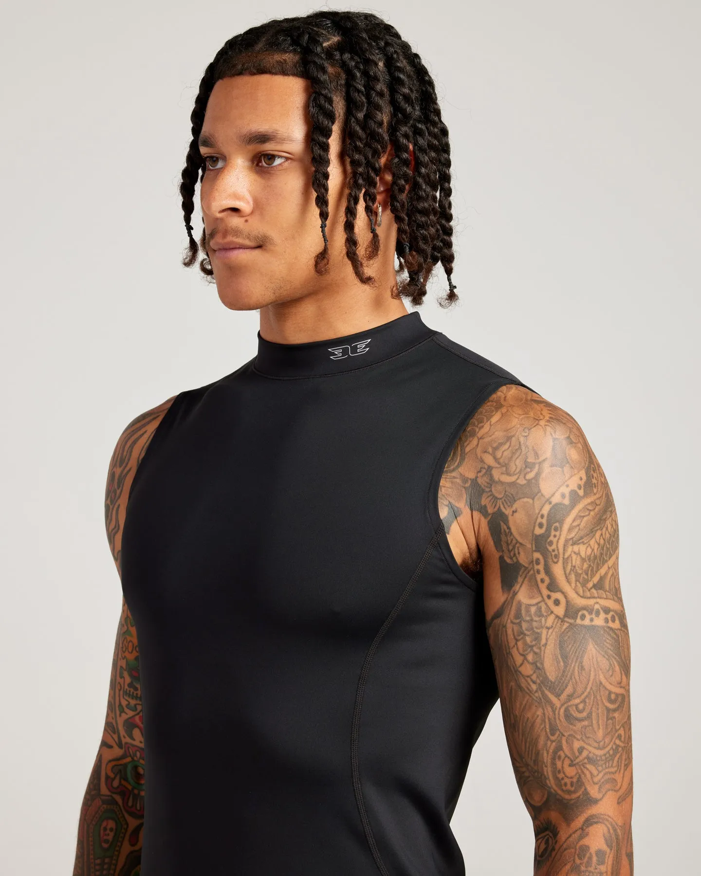 Men's ProForm Mock Neck Tank - Black