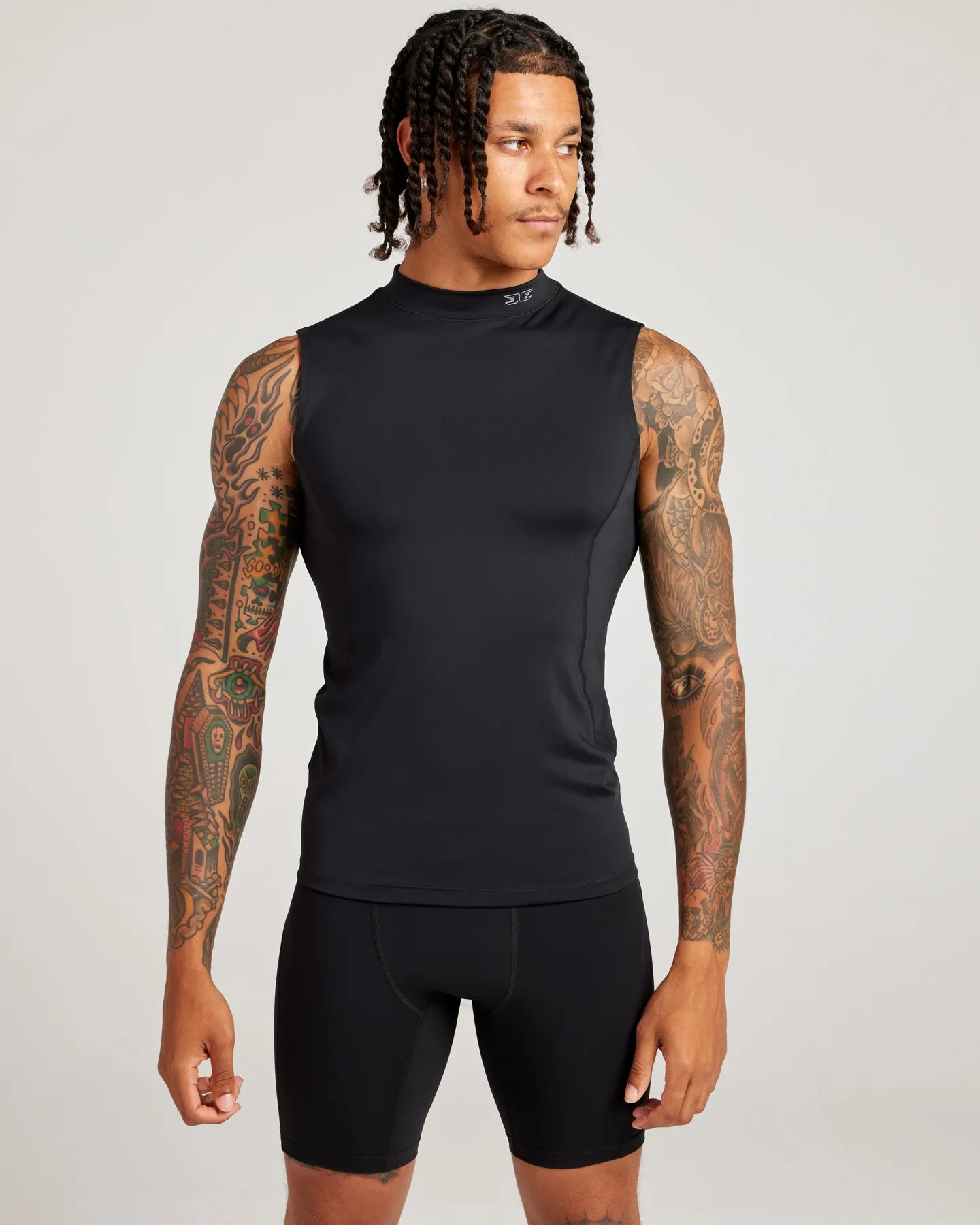 Men's ProForm Mock Neck Tank - Black