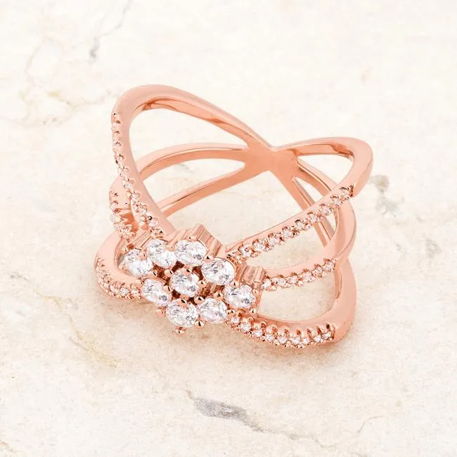 Mindy Rose Gold Triple Wrap Fashion Ring | 1.5ct
