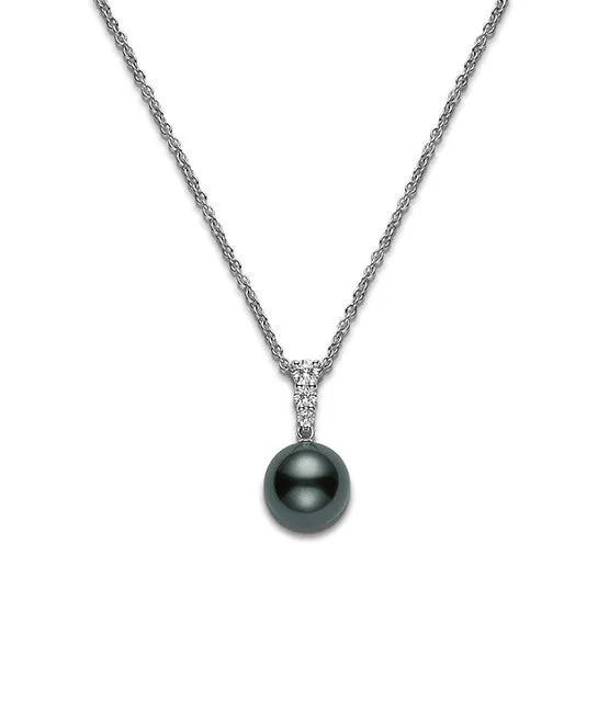 Morning Dew Black South Sea Cultured Pearl Pendant