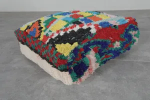 Moroccan berber vintage ottoman pouf