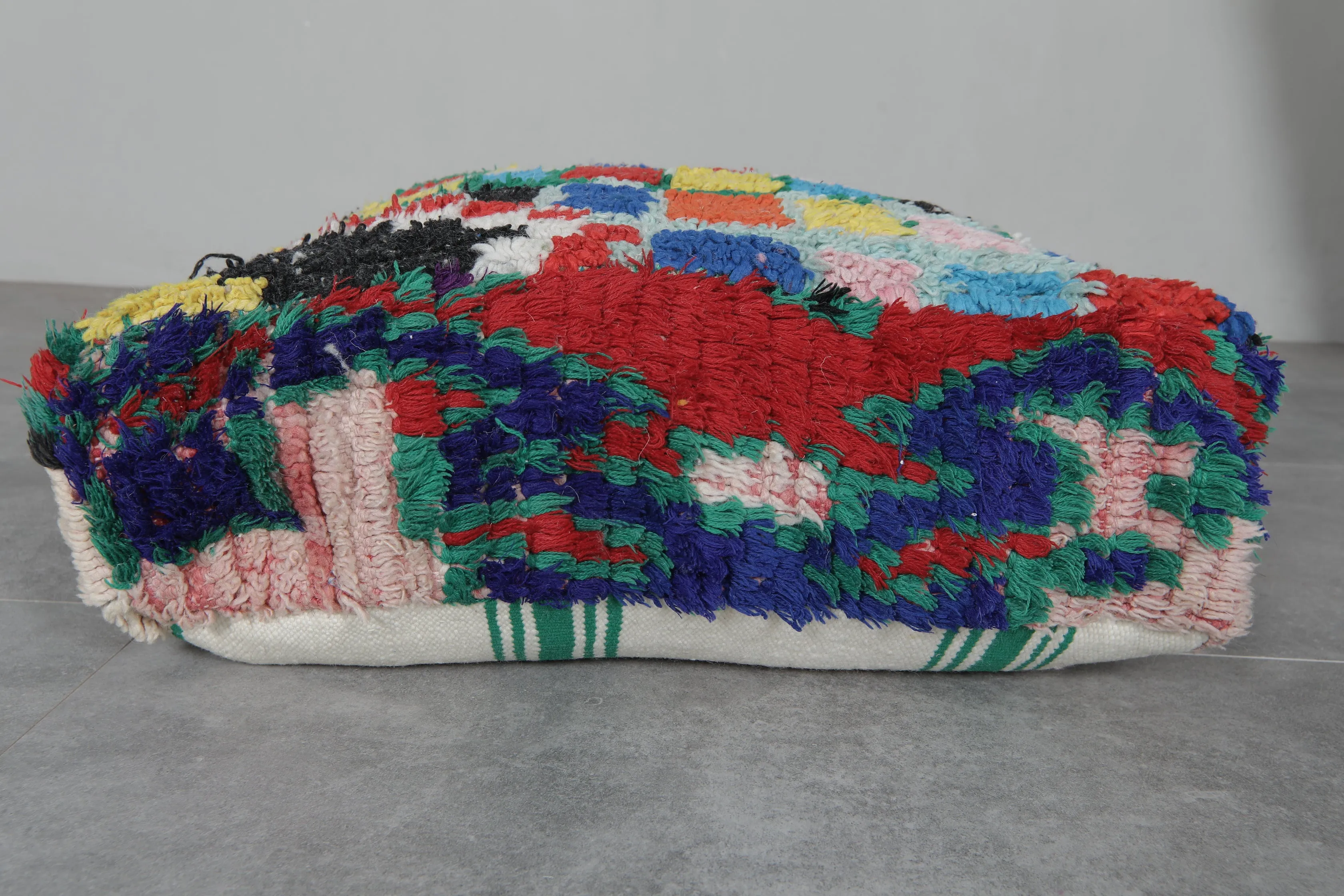 Moroccan berber vintage ottoman pouf