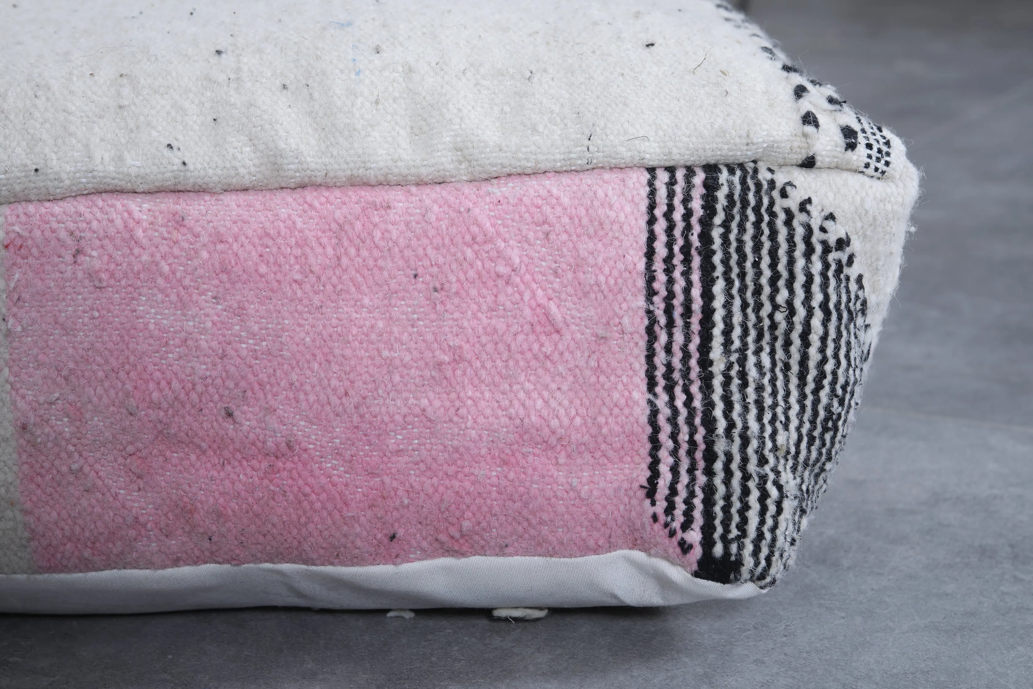 Moroccan handmade old ottoman pouf
