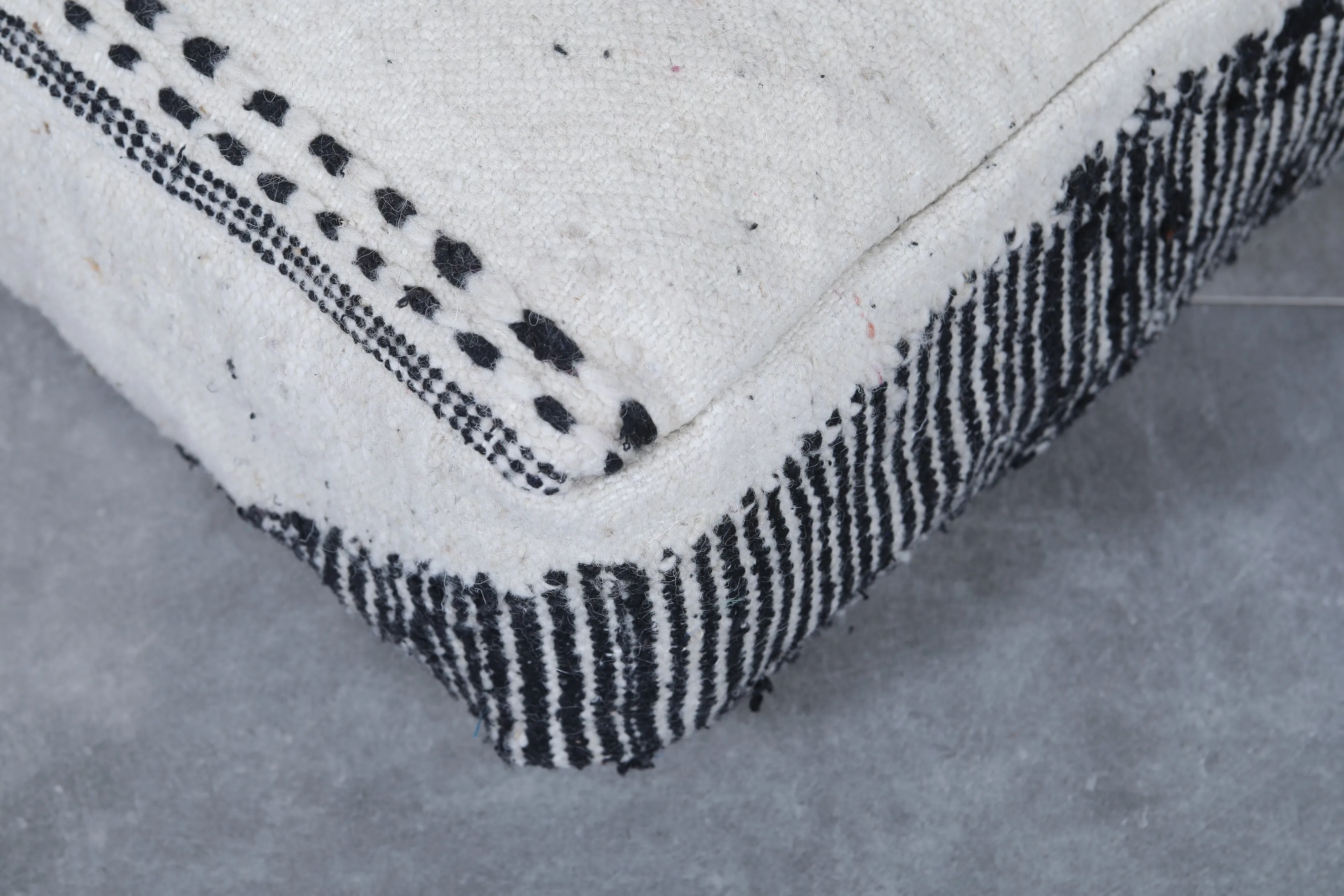 Moroccan handmade old ottoman pouf