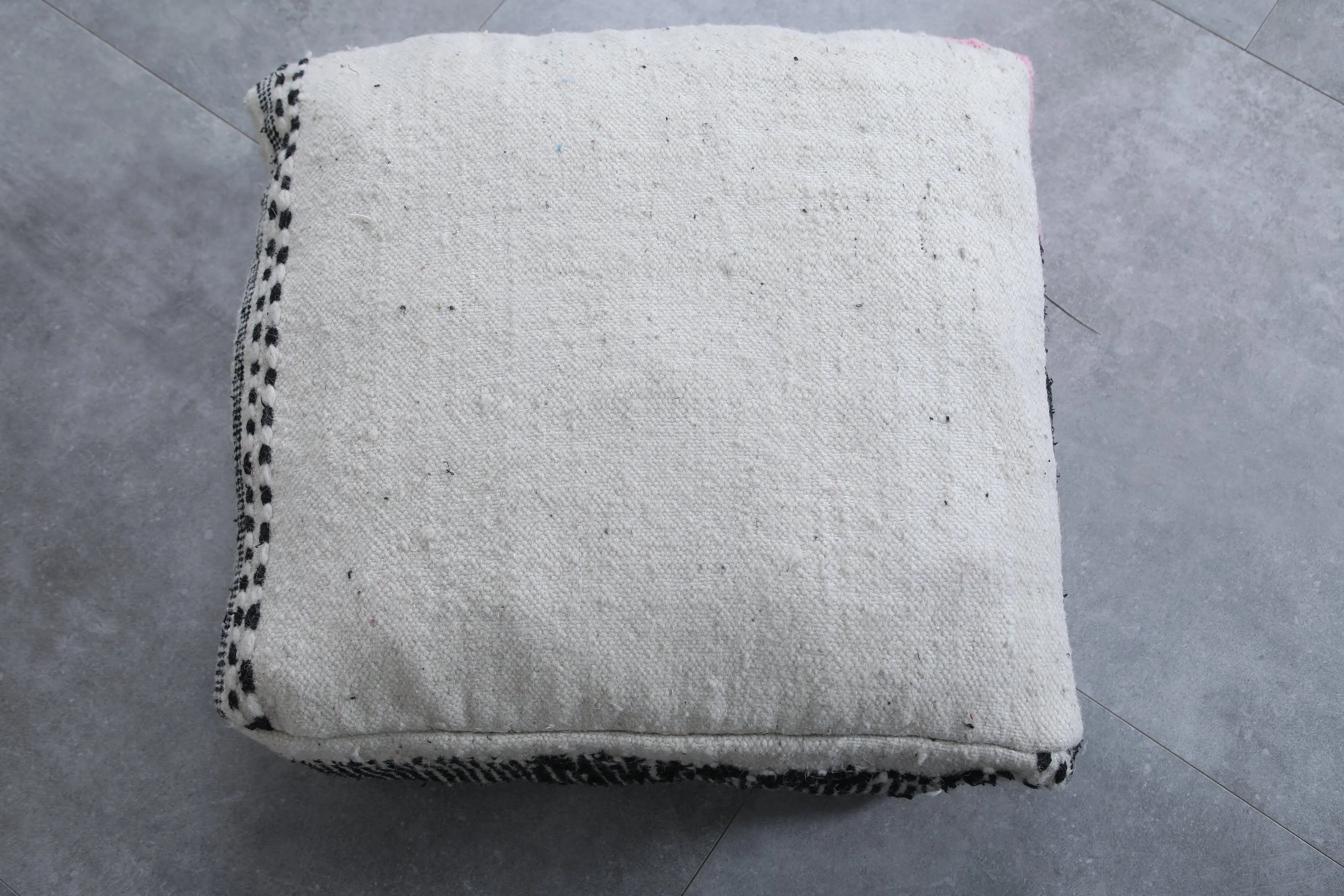 Moroccan handmade old ottoman pouf