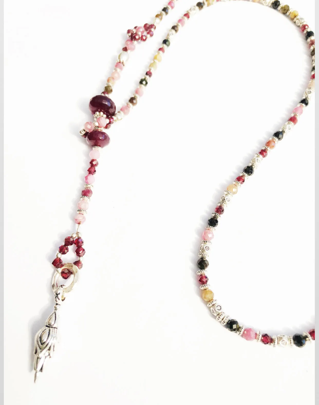 Multi Gemstone Lariat