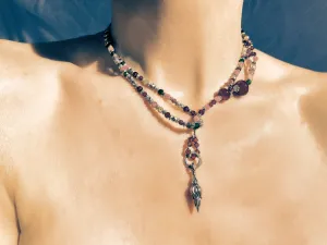 Multi Gemstone Lariat