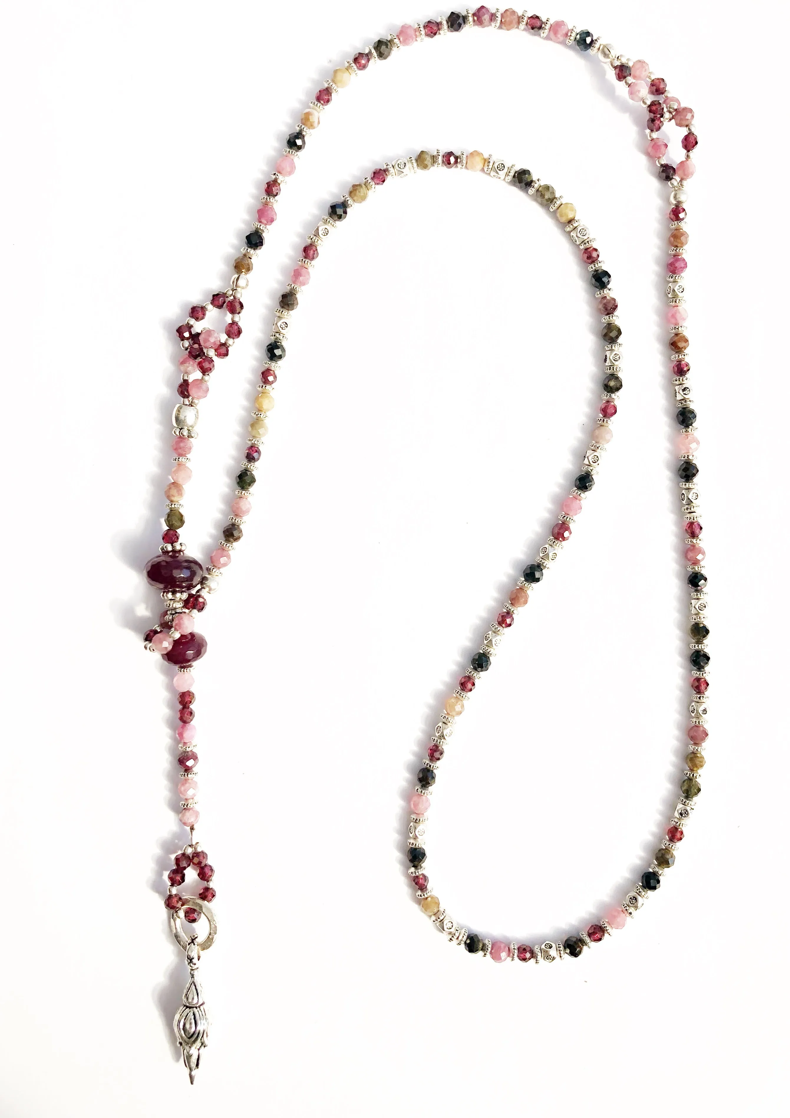 Multi Gemstone Lariat