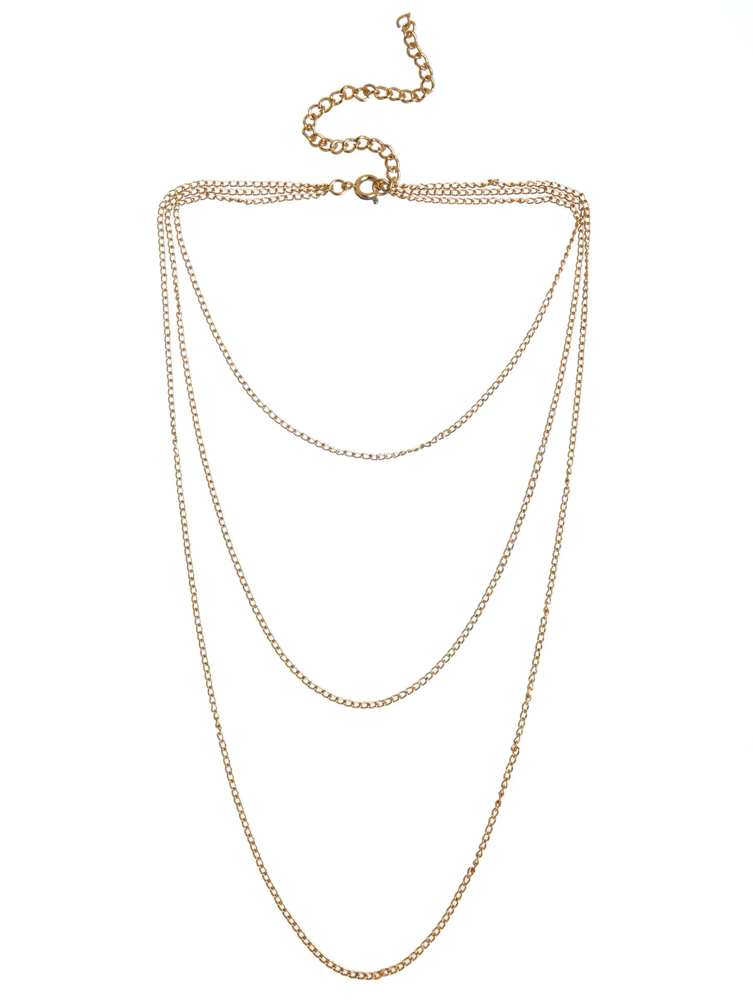 Multilayered Gold Plated Chains for Women