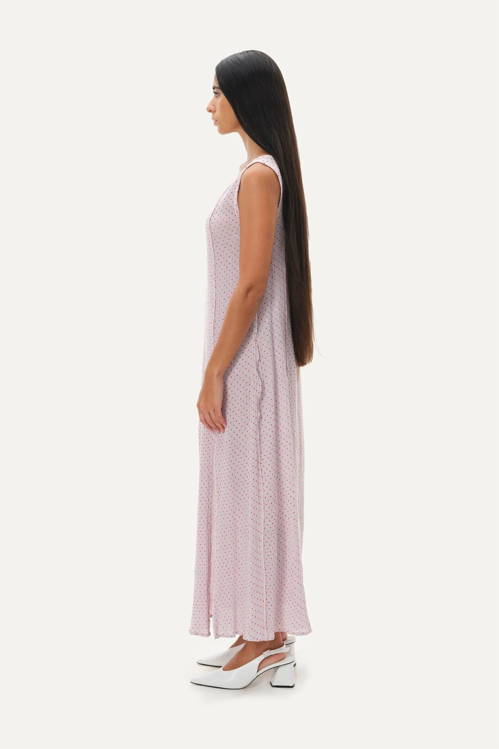 Naushad Ali   I   Panel Dress Lilac Signature Spring Summer 2025 Lilac High twisted cotton crepe NA SS24 W25