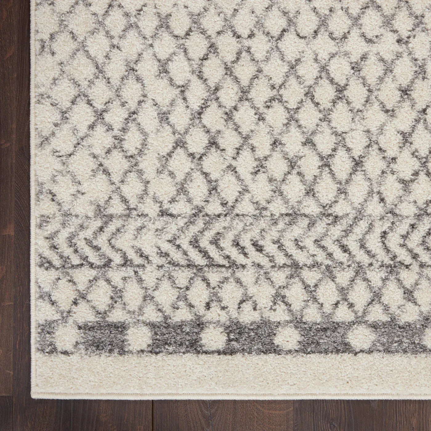New Great Quality large Nourison Passion Ivory/Grey Rug 8' x 10', Made in Turkey! Retails $644 