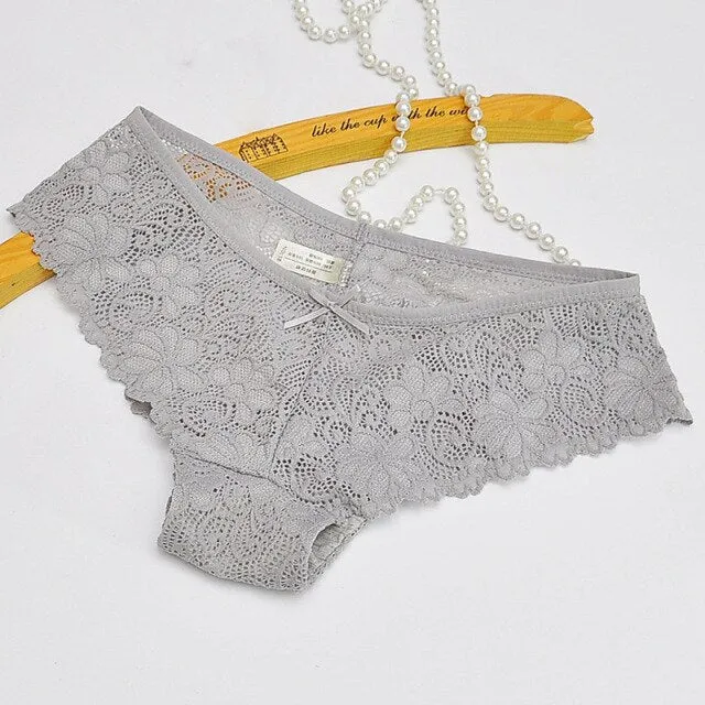 New Sexy Lace Panties Women Fashion Cozy Lingerie Tempting Briefs High Quality Women's Underpant Low Waist Intimates Underwear