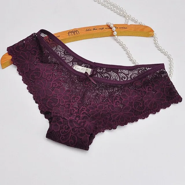 New Sexy Lace Panties Women Fashion Cozy Lingerie Tempting Briefs High Quality Women's Underpant Low Waist Intimates Underwear