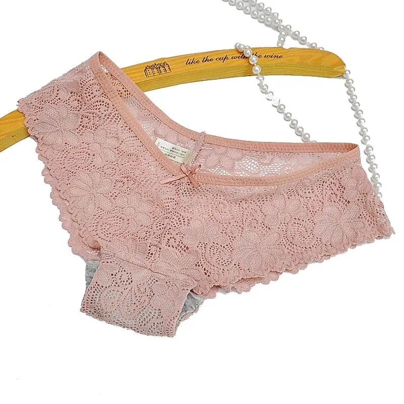 New Sexy Lace Panties Women Fashion Cozy Lingerie Tempting Briefs High Quality Women's Underpant Low Waist Intimates Underwear