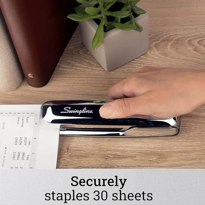 New Swingline 747 Classic Desk Stapler, Polished Chrome Retails $27 