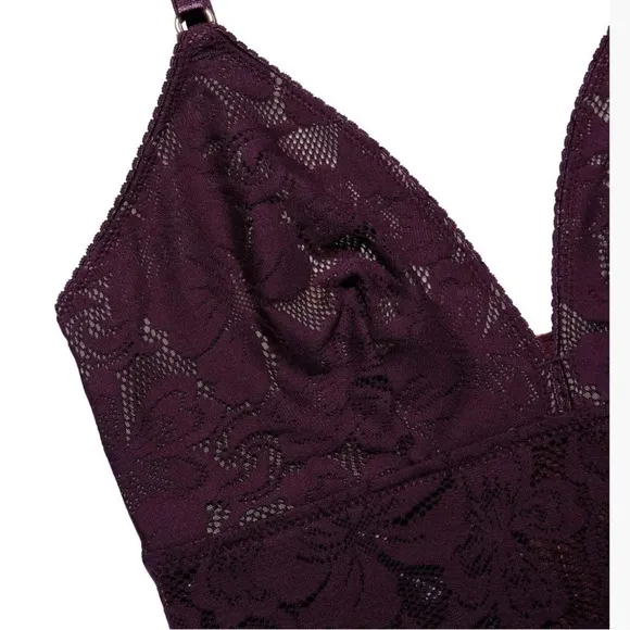NEW Underprotection Ruby Bralette in Burgundy  size L