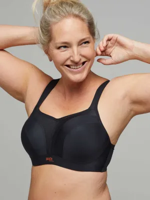 New with tags! Panache Sport Underwire Sports Bra, Black, Sz 36GG! Retails $80 