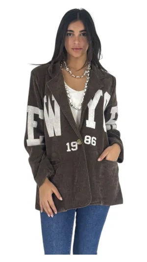 New York brown blazer