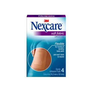 Nexcare Soft Fabric Adhesive Gauze Pad (4 pack)