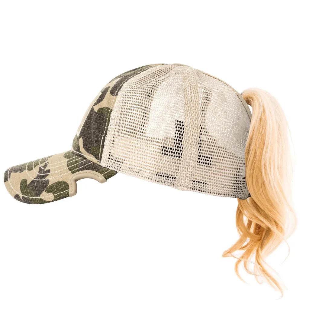 Notch Tactical Classic Adjustable Camo Ponytail Operator