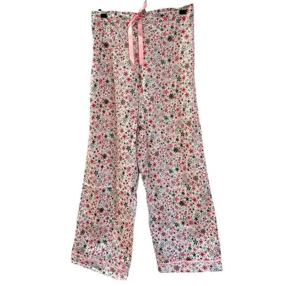 NWT Anthropologie Papinelle Christmas Stars in Berry Pink Size S