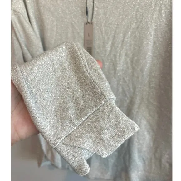 NWT NIC ZOE Everyday Sparkle Top In Neutral Mix Size Large
