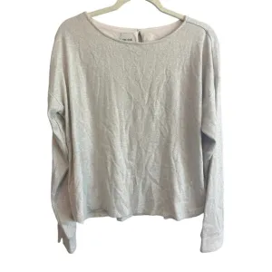 NWT NIC ZOE Everyday Sparkle Top In Neutral Mix Size Large