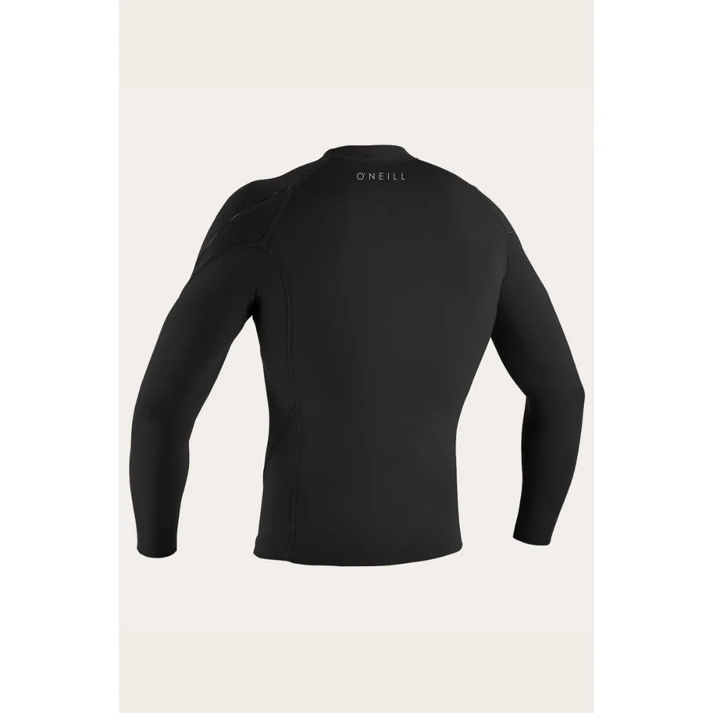 O'NEILL REACTOR-2 1.5MM L/S TOP BLACK