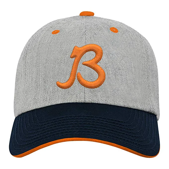 Outerstuff Chicago Bears Grey Classic Logo Hat Youth Adjustable