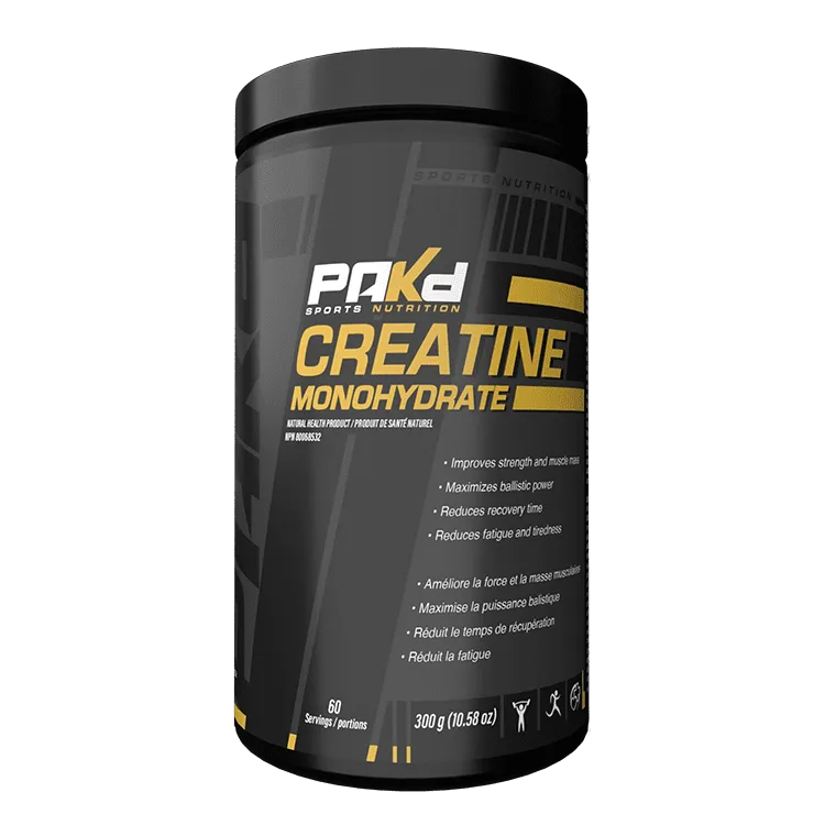PAKd Sports Nutrition Creatine Monohydrate (300 g) [Clearance]