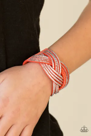 Paparazzi - Big City Shimmer - Orange Urban Bracelet