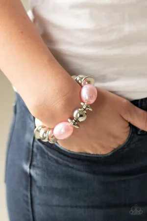 Paparazzi - Big League Luster - Pink Bracelet