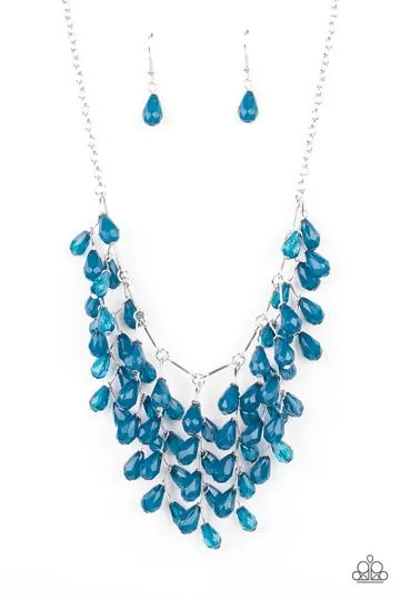 Paparazzi - Garden Fairytale  -Blue Necklace