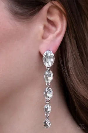Paparazzi Red Carpet Radiance Earrings White