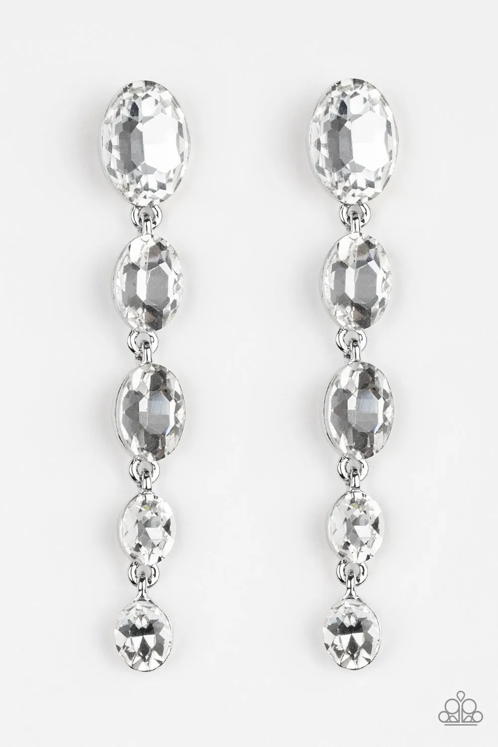Paparazzi Red Carpet Radiance Earrings White