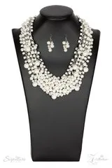 Paparazzi - The Tracey - White Pearl Zi Necklace - Signature Series