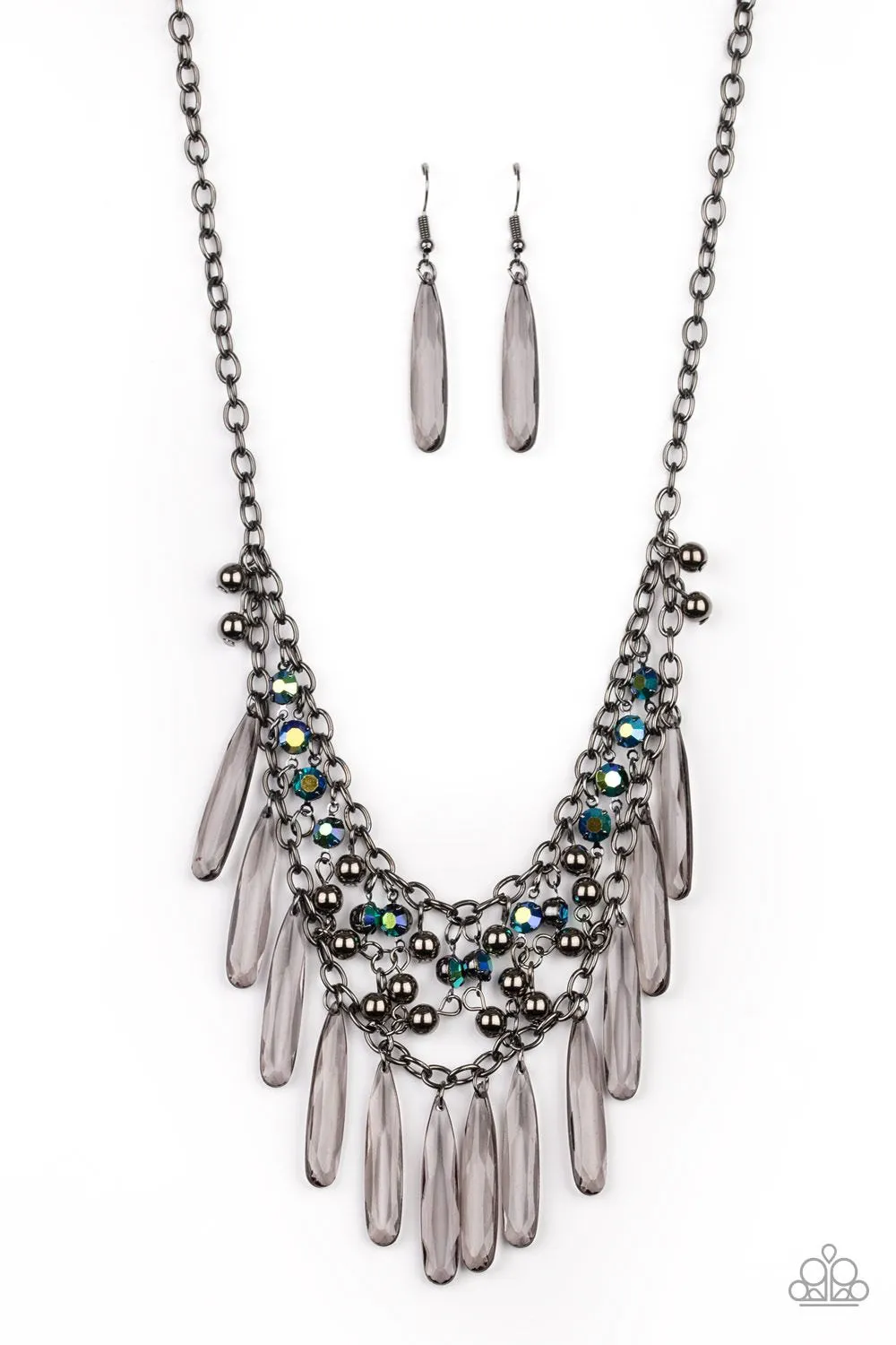 Paparazzi - Uptown Urban - Multi-color Oil Spill  - Necklace