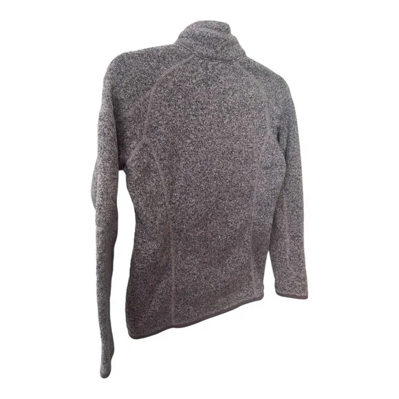Patagonia Better Sweater 1/4 Zip Fleece Knit Gray Purple Undertones Women's  XS