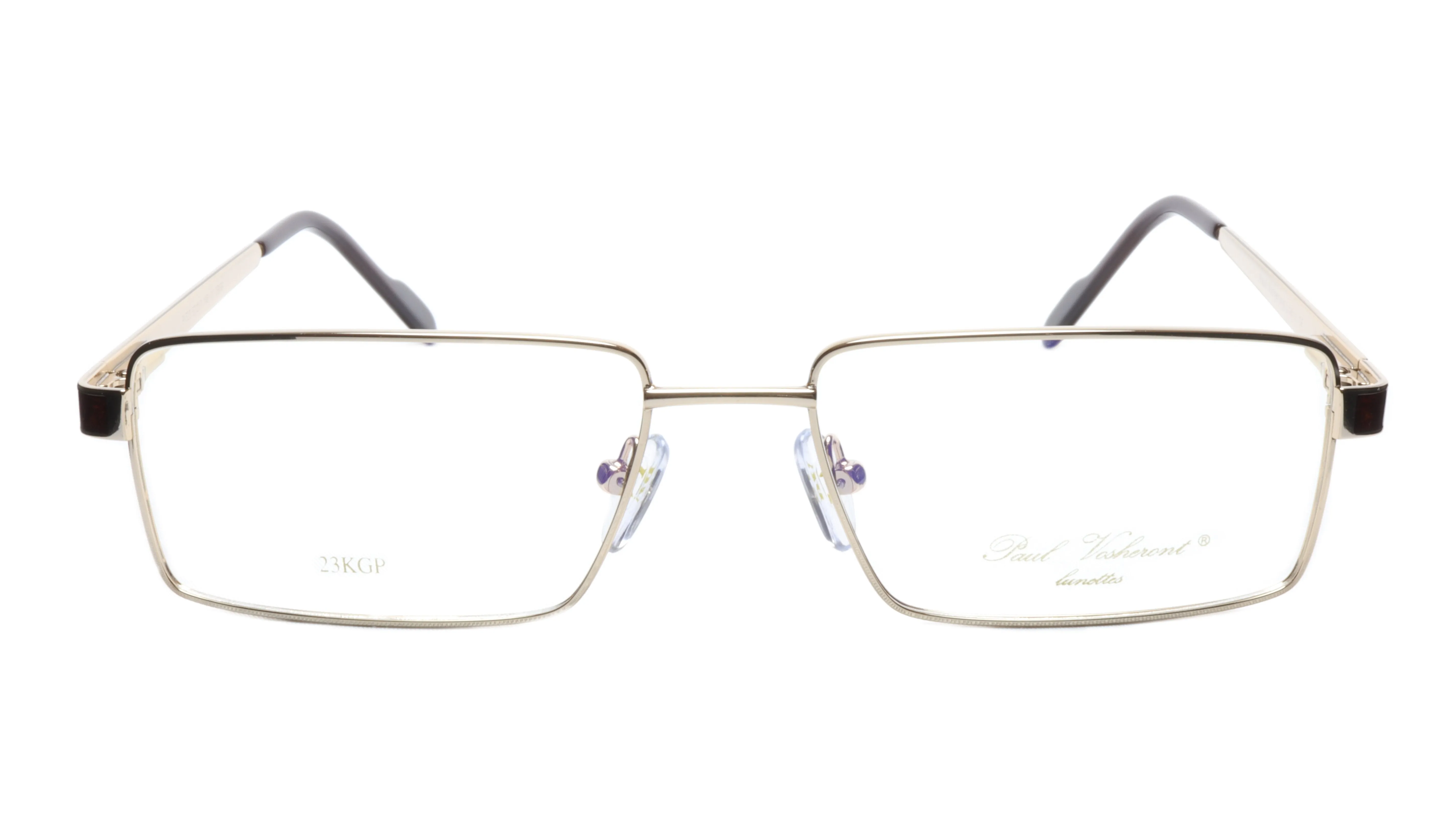 Paul Vosheront Eyewear with Exotic Wood and 23k Gold Plated Lens Frames