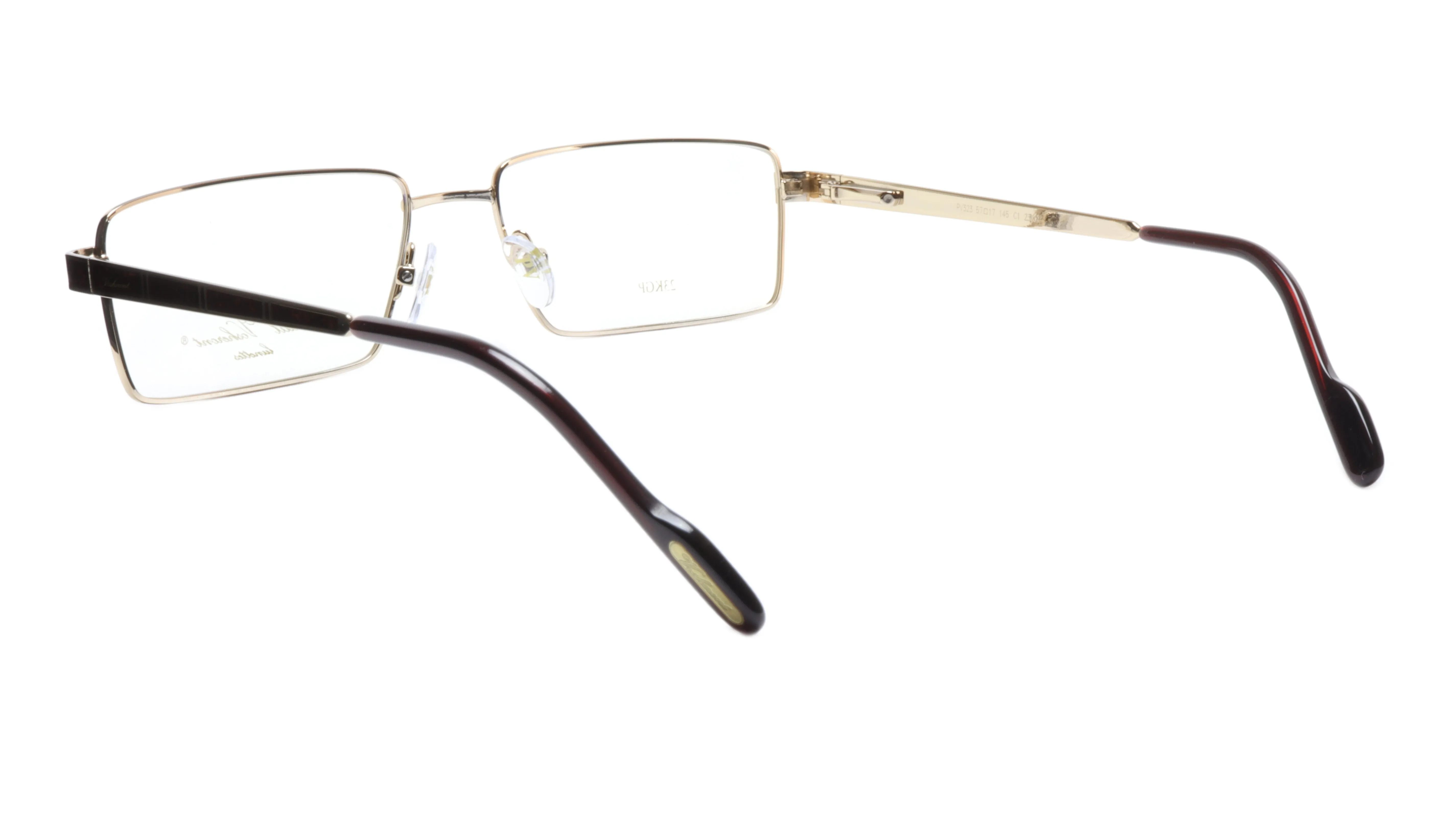 Paul Vosheront Eyewear with Exotic Wood and 23k Gold Plated Lens Frames