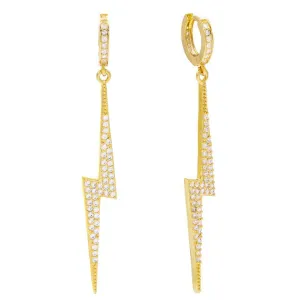 Pavé Bolt Huggie Earring