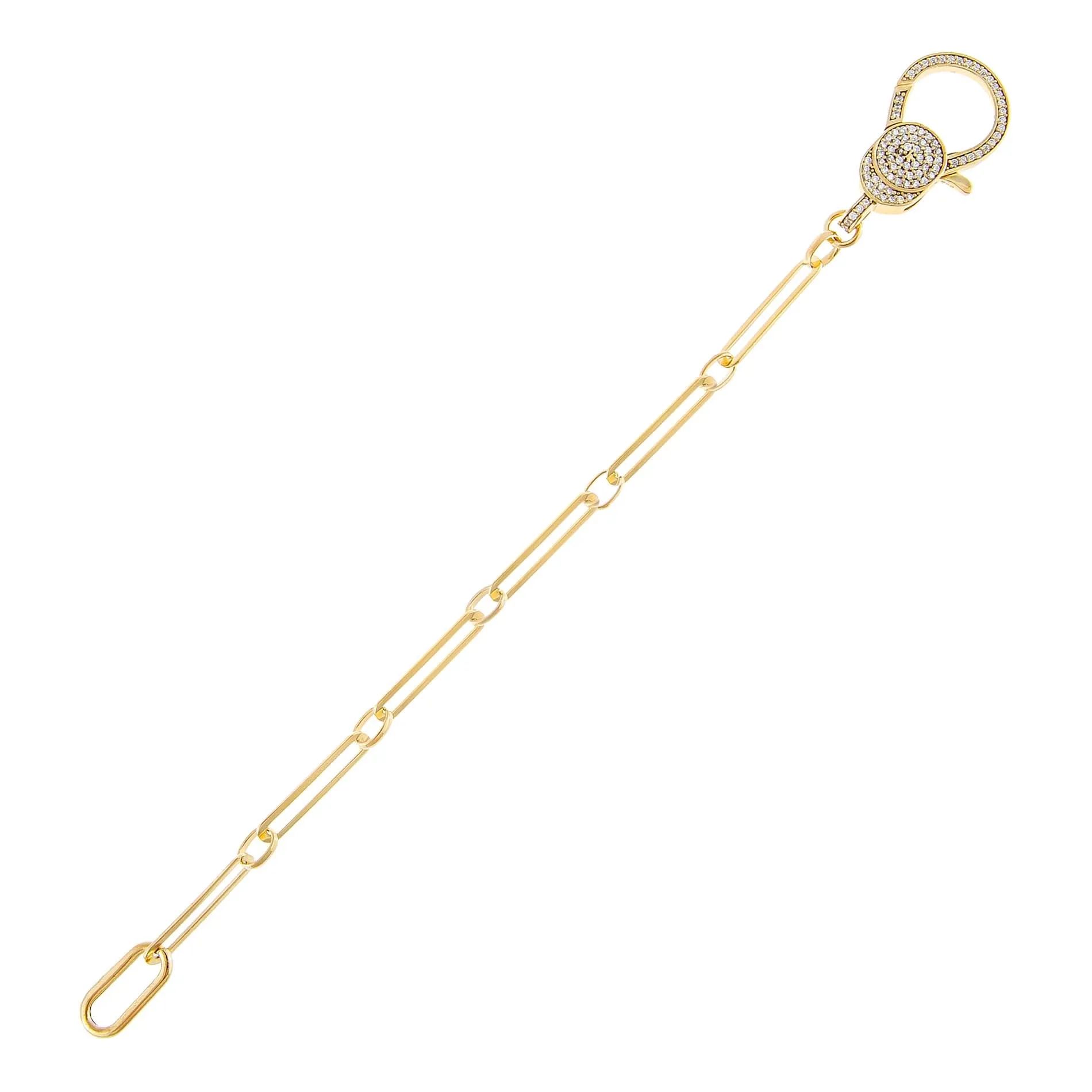 Pavé Large Clasp Link Bracelet
