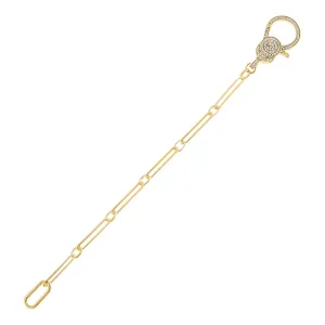 Pavé Large Clasp Link Bracelet
