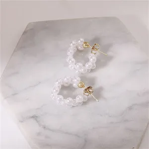Pearl & 18K Gold-Plated Chain Earrings