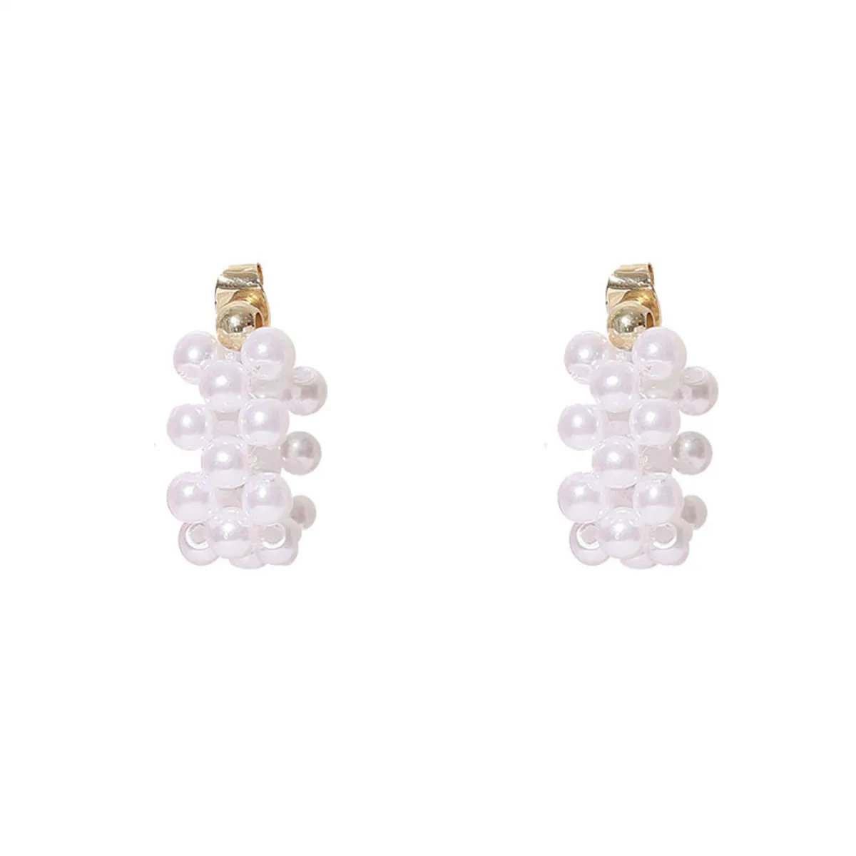 Pearl & 18K Gold-Plated Chain Earrings