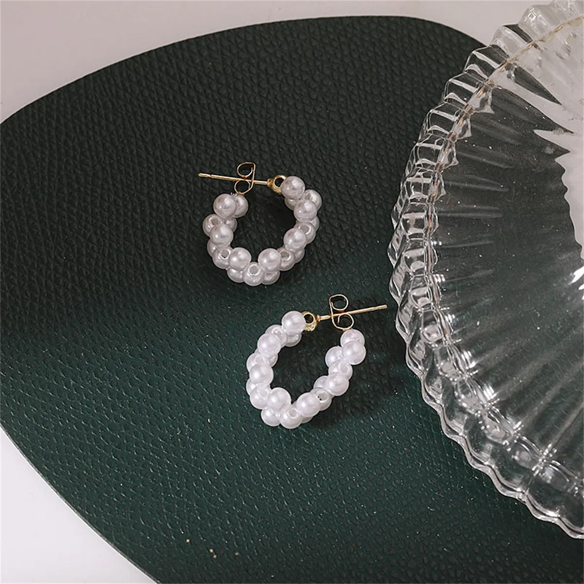 Pearl & 18K Gold-Plated Chain Earrings