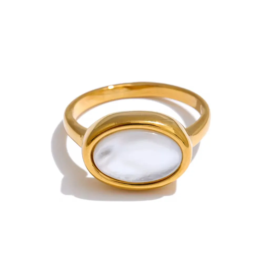 Perla Celeste Ring